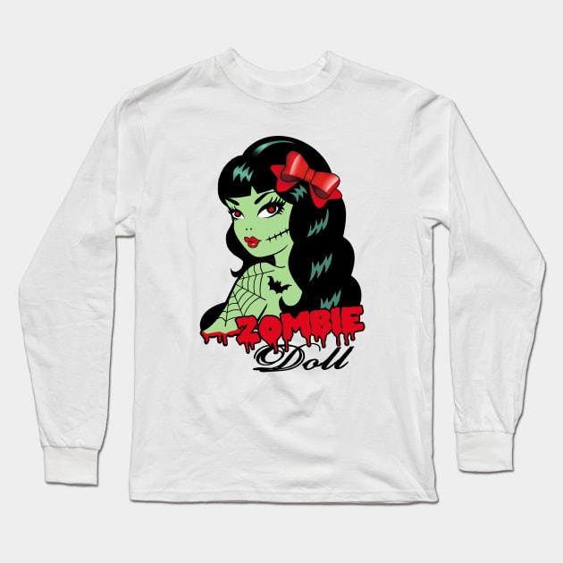 Zombie Doll Long Sleeve T-Shirt by Gothic Rose